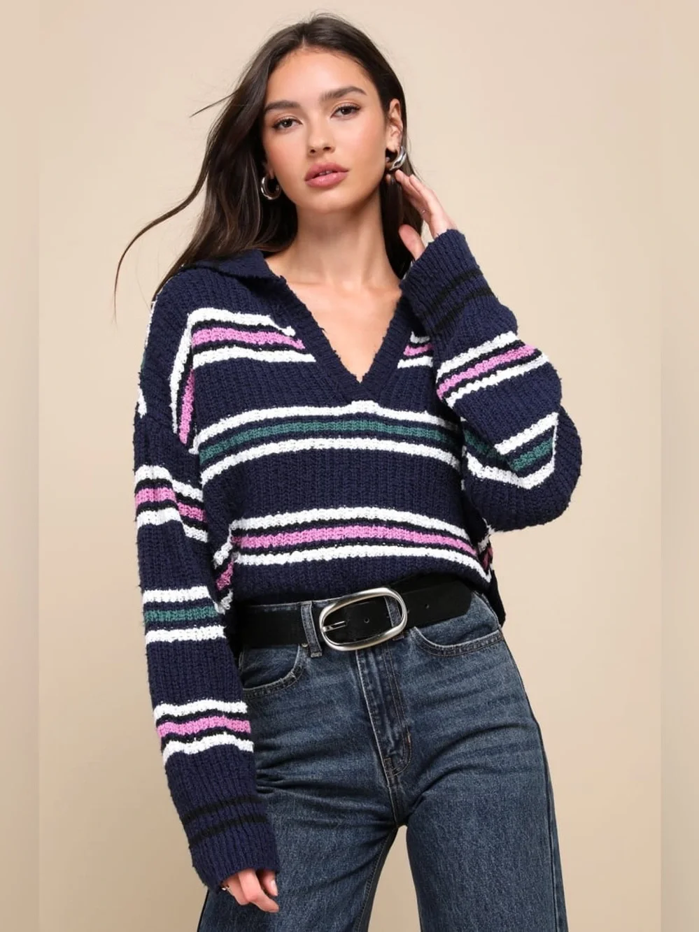 Free People Kennedy Stripe Pullover